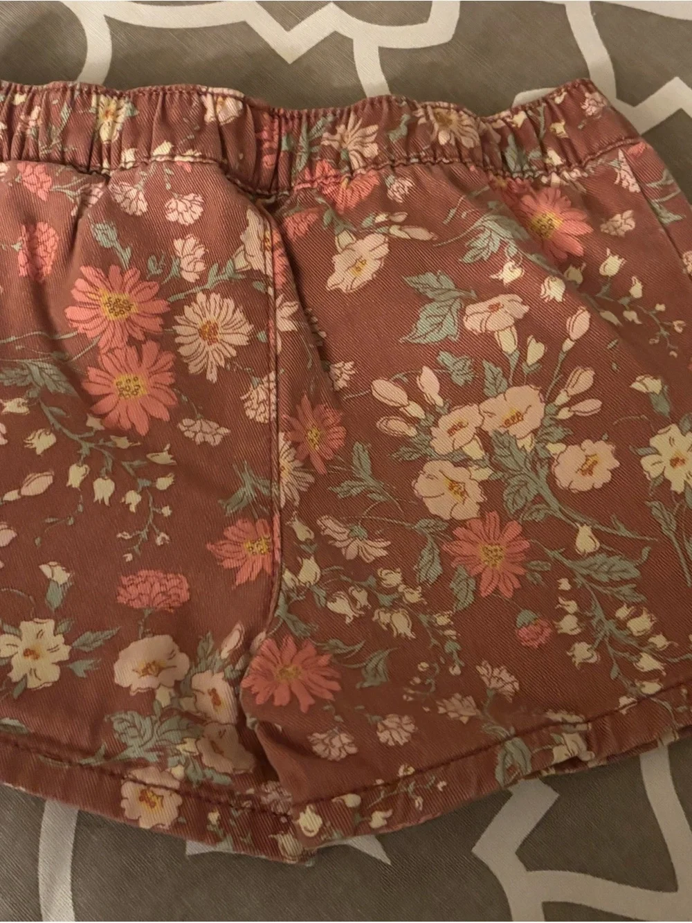 OshKosh B'gosh Rust Floral Girls' Shorts